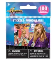 DISNEY HANNAH MONTANA MINI STICKERS - 100 COLLECTABLE MILEY SIRUS STICKERS - NEW