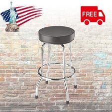 Trp6185 Swivel Bar Stool Padded Garageshop Seat Plated Legs Black Trp6185 Swivel Bar Stool Padded Garageshop Seat Plated Legs Black