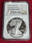 Laser Privy 2025-W American Silver Eagle  NGC PF69 Ultra Cameo. *Low Mintage*