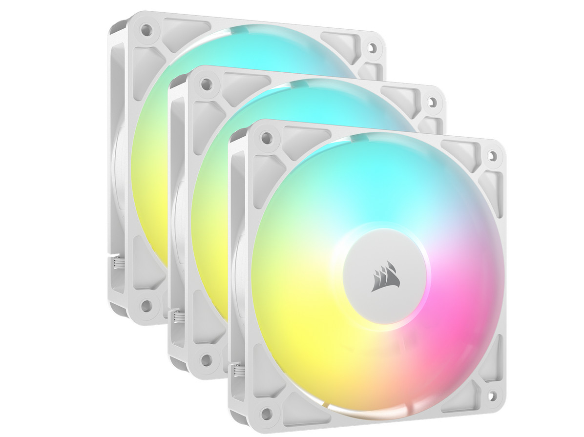 Corsair 3Er-Pack Argb Ventilatoren 120Mm - Rs120 - Weiß 840006684176 - Image 2