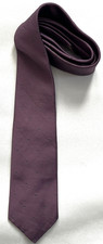 CHRISTIAN DIOR Purple 100% Silk Necktie Tie MADE IN USA Mens