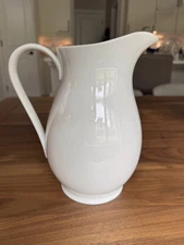 Pottery Barn PB White Porcelain Pitcher - Excellent Condition  
