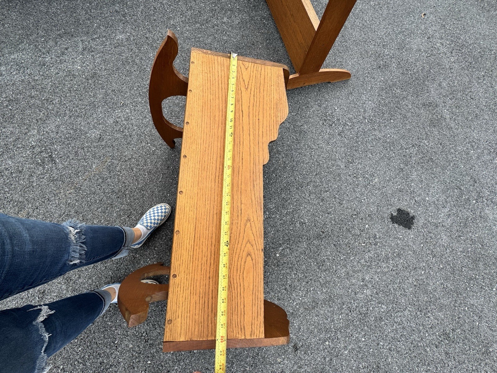 Antique Wooden Handmade Baby Cradle Crib Bassinet HEAVY 