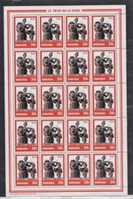 RWANDA 1981 MNH SATURDAY EVENING POST ART PAINTINGS NORMAN ROCKWELL FULL SHEETS