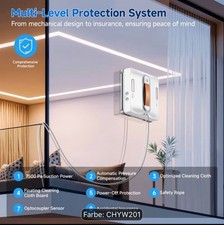 Fensterputzroboter CHYW201 weiß, Dual-Sprüh...