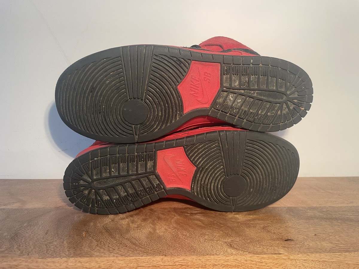 Nike Dunk High SB Red Devil Quickstrike Vamp Size 8 | eBay