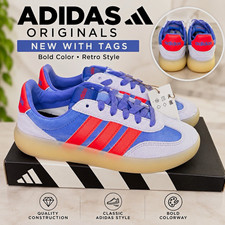 adidas Originals Barreda Decode Men  s Sneakers Blue/White/Red Low Top Sz 6
