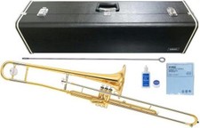 Yamaha YSL-354V Piston Valve Trombone Gold w/ Case Made in Japan