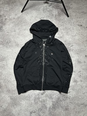 Philipp Plein Zip Hoodie Women s Black Size L 