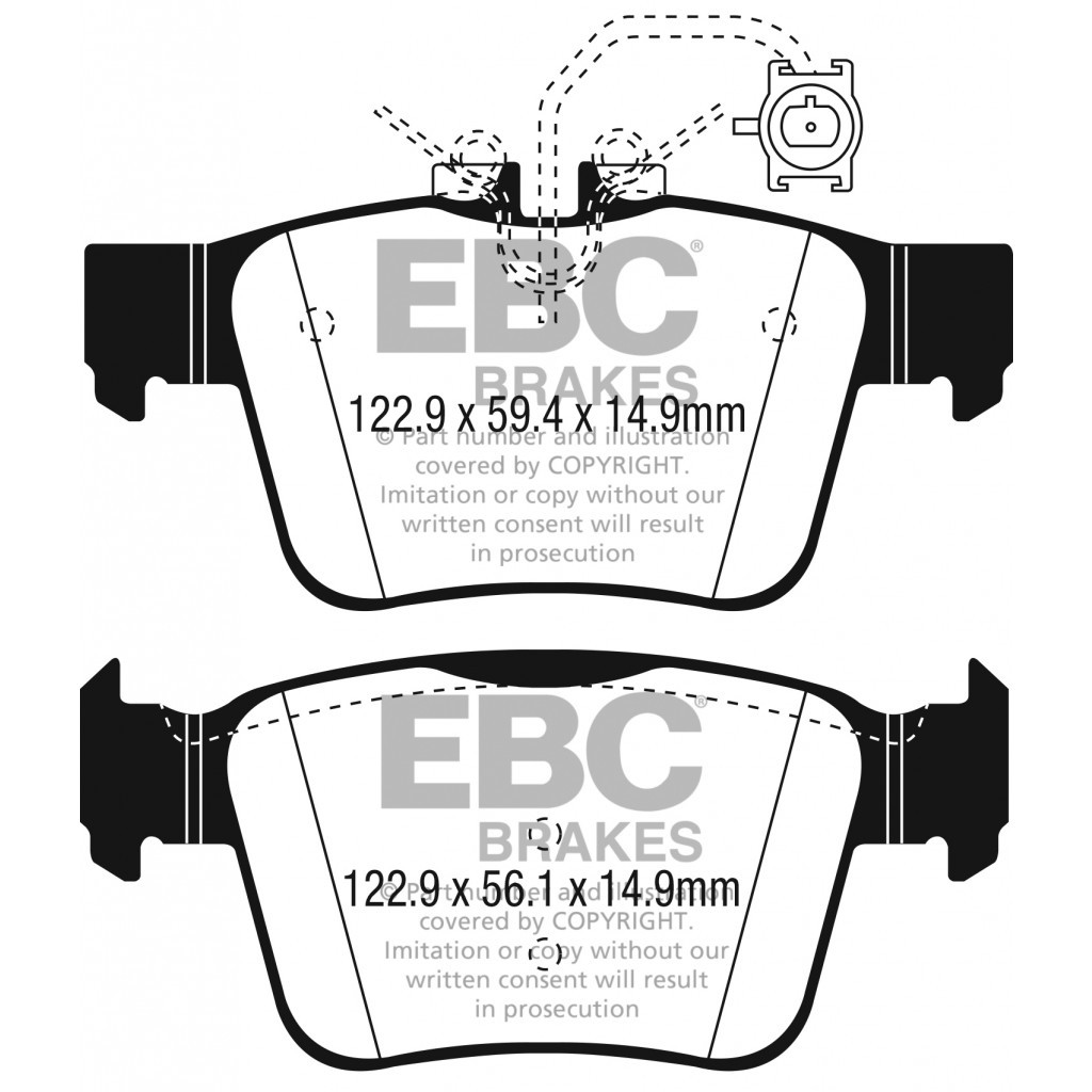 Maserati Ghibli 2017-2020 REAR Brake pad