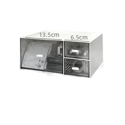 Transparente Acryl-Aufbewahrungsbox Staubsammler Stapelfach Schubladen Organizer