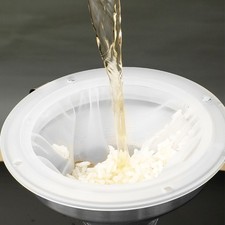 100/120/200/300/400/450 Maschen-Nylon-Filter-Edelstahl-Trichter für Frucht milch