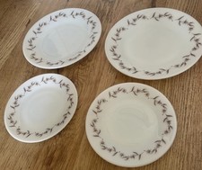 JAJ Pyrex - Silver Birch - 4 Plates Vintage Retro