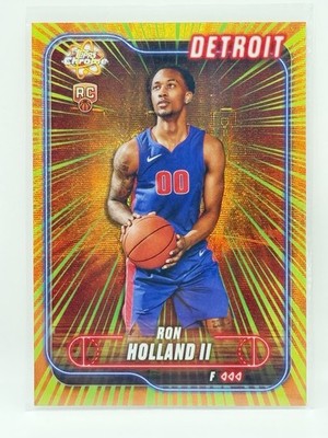 Ron Holland II (RC) Radiating Rookie Refractor SP Case Hit 2024-25 Topps Chrome