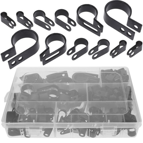 200 Pcs Schwarzer Plastikp -Clip Kleine Kabelschellen Drahtbefestigungen - 第 10/12 張圖片
