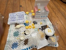 Medela Swing Maxi Double Electric Breast Pump 21mm Battery White/Yellow