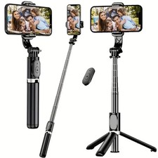Selfie Stick Treppiede Telecomando Desktop Supporto Cellulare iPhone Samsung 40"