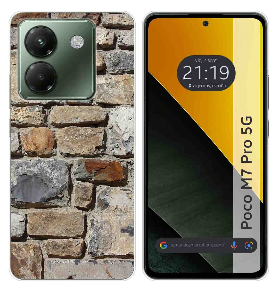 Custodia In Silicone Per Xiaomi Poco M7 Pro 5G Design Mattone 03 Disegni