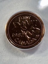 1982 Canada 1 Cent Proof Like Graded MS 68 RD by ANACS
