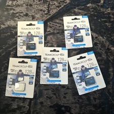 TEAMGROUP GO Micro SD Card 128GB - A1 U3 V30 Five In Total