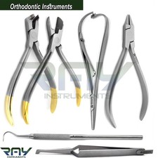 Dental Orthodontic Instruments Braces Ligature Wire Cutter Bracket Tweezers