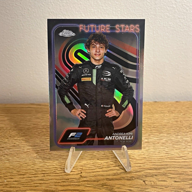2024 Topps Chrome Formula 1 Kimi Antonelli #22 Refractor (First Card)