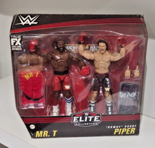 WWE Elite Collection 2 Pack: MR. T & “ROWDY” RODDY PIPER Wrestlemania 2 FIGS