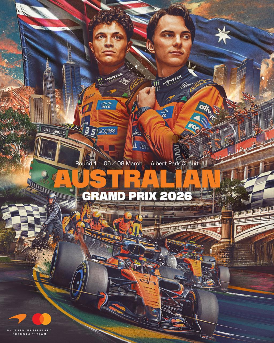 Official McLaren F1 Japanese - China- Australia Grand Prix 2026