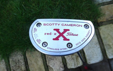TITLEIST SCOTTY CAMERON RED X2  PUTTER 34" LONG MILLED FACE D SHAPE CENTRE SHAFT