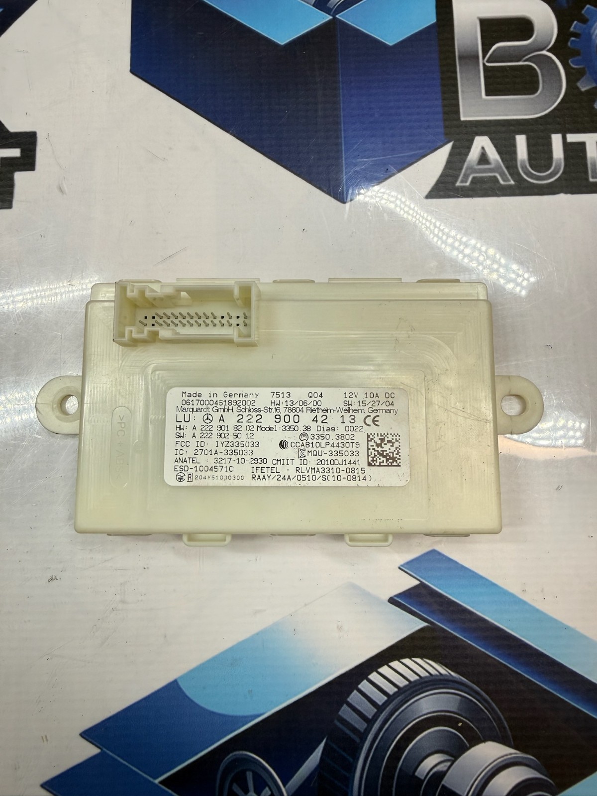 2015-2018 MERCEDES GLC300 KEYLESS ENTRY CONTROL MODULE UNIT A2229004213 OEM