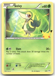 Snivy 005/025 McDonald's 25th Anniversary Promos