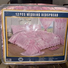 12 piece king size quilt bedspread set