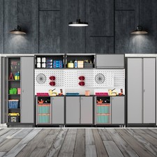 8pcs Rolling Garage Cabinet Storage Cabinet Set Tool Boxes Set Workshop System