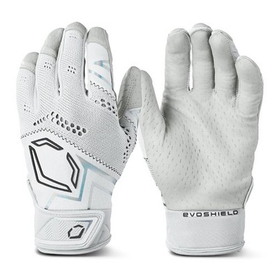 EvoShield Adult Pro-SRZ  V2 Batting Gloves - Team White, Small, White