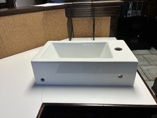WS Bath Collections Hox 17-4/5  Ceramic Vessel Bathroom Sink with Single Faucet