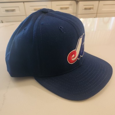 Vintage New Era Pro Model Baseball Snapback Hat Rare 90's Montreal Expos