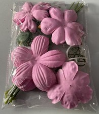 Forever Flowerz  6 Large Premium Pink Peonies with Stems and Leaves Kit