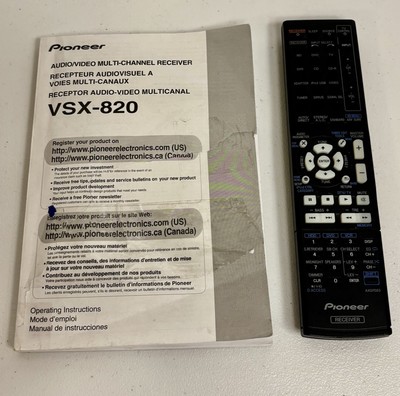 Pioneer VSX-820-K 5.1-Channel 3D Pass Through A/V Home Theater