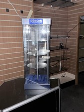 Black Aluminium Retail Display Cabinets with LED