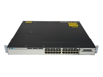 Switch Cisco WS-C3750X-24T-E 24x 1Gb 2x C3KX-PWR-350WAC Managed Rack Ears