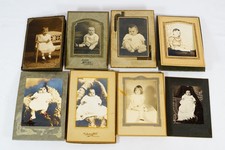Antique CDV  Cabinet Card Photos Children Infants Victorian Child's Fashions