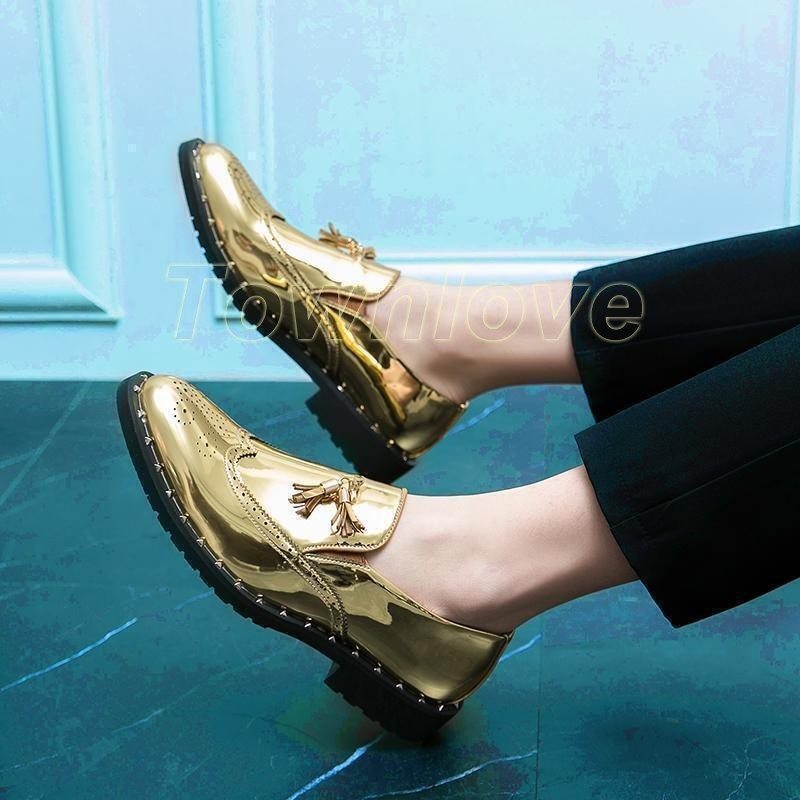 SAOLA Scarpe da uomo inglesi eleganti business Oxford bar festa frange matrimonio performance