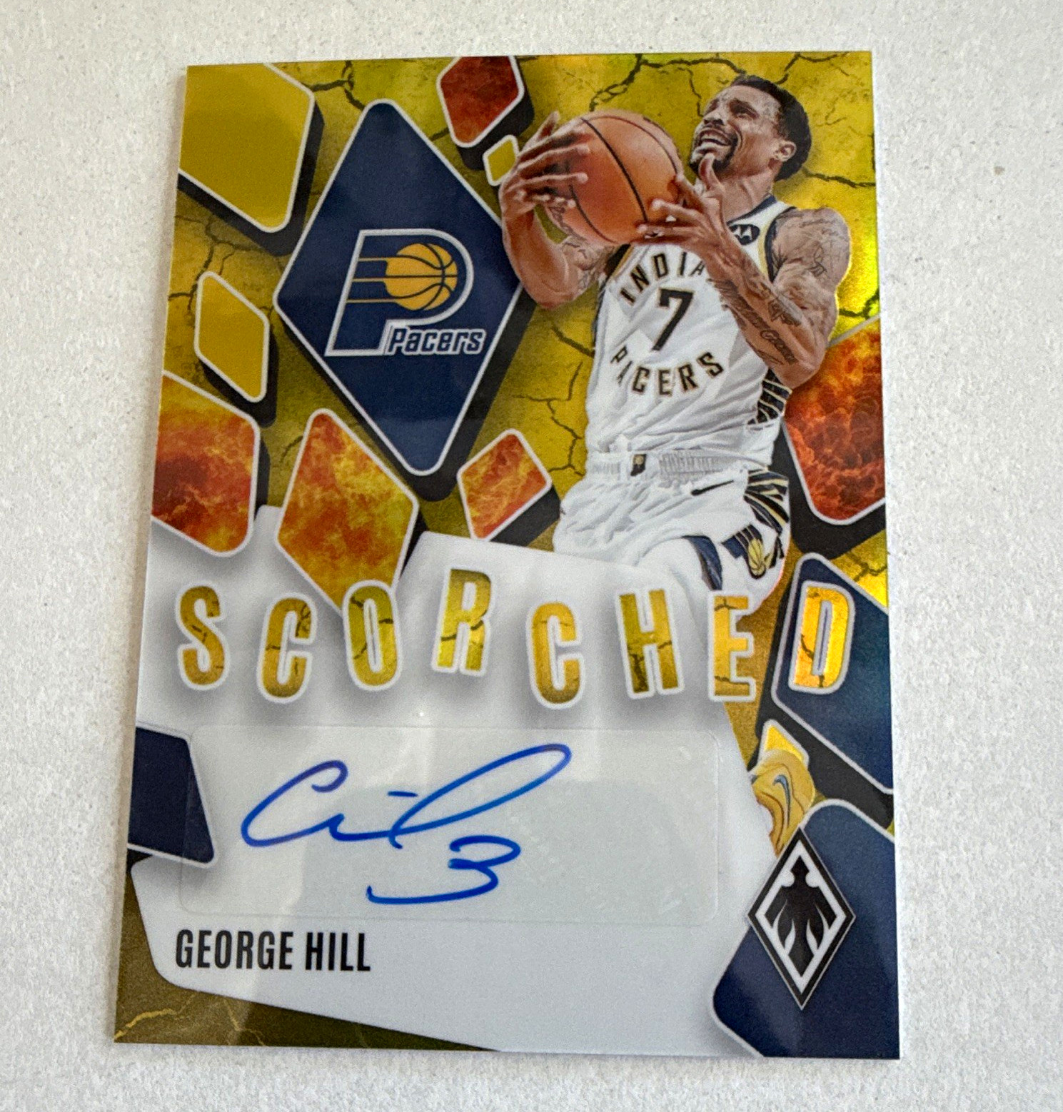 Panini 2023-24 Phoenix George Hill SCS-GHL Scorched Signatures Auto Pacers