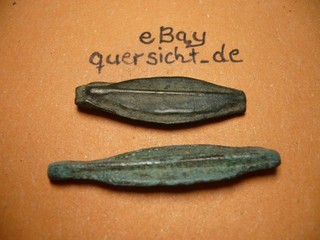 Thrakien: Moesia Istros 2x keltisches Pfeilspitzen Geld 4. Century BC (PP1192)