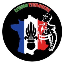 Autocollant  légion étrangère armée képi blanc parachutiste sticker LZ067