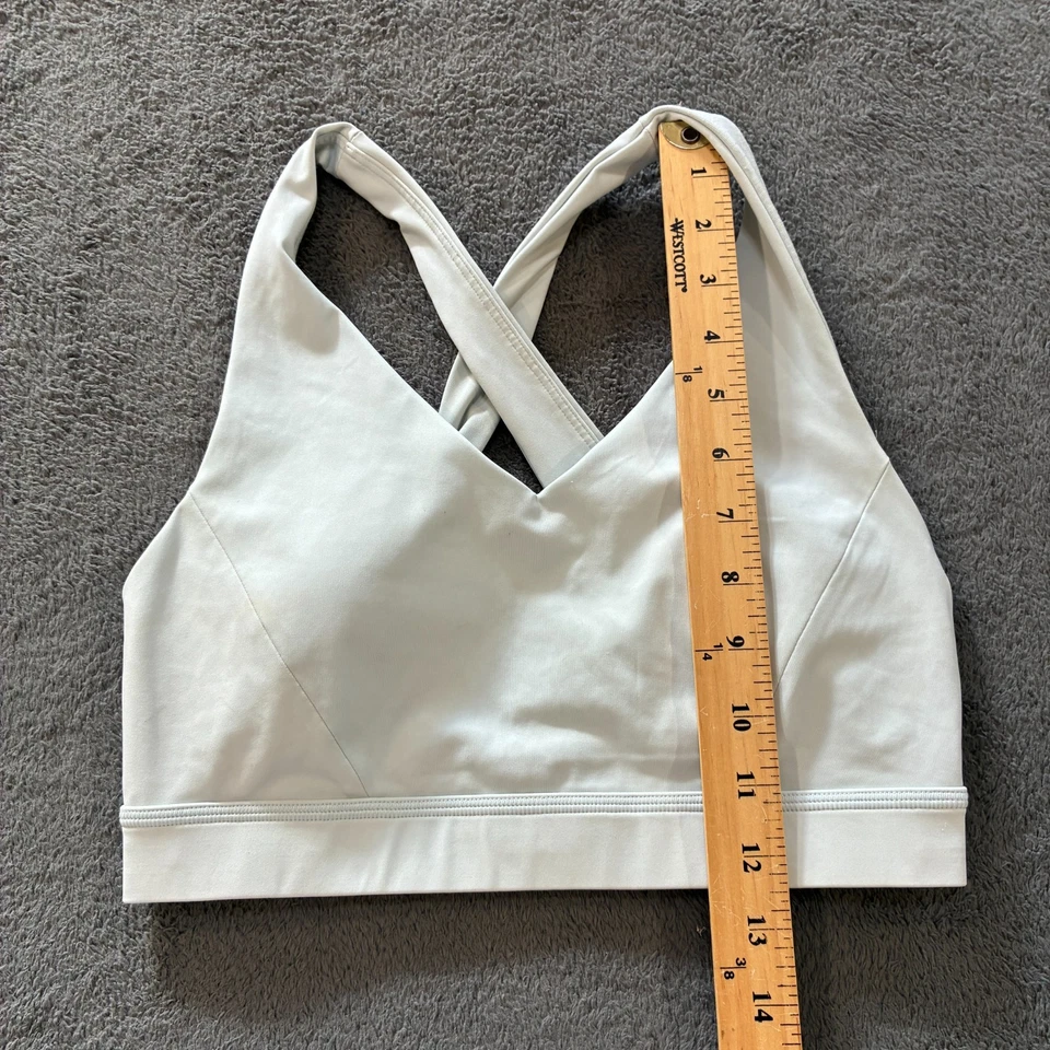 Lululemon Envital Bra Light Blue Criss Cross Back Sports Bra Women’s Size 6 - Image 4 of 4