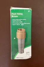 Water Source Foot Valve Brass 2" TFV200NL NEW