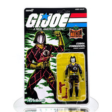Super7 ReAction G.I. Joe Python Patrol COBRA COMMANDER 3.75 O-Ring Figure
