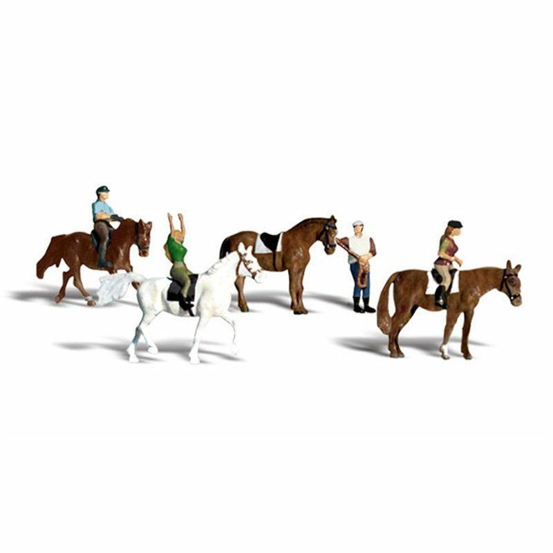 OO/HO Gauge Horseback Riders (8) Woodland scenics A1889
