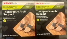 CVS Health Arch Support Braces Plantar Fasciitis Foot Wraps Lot of 2 Adjustable